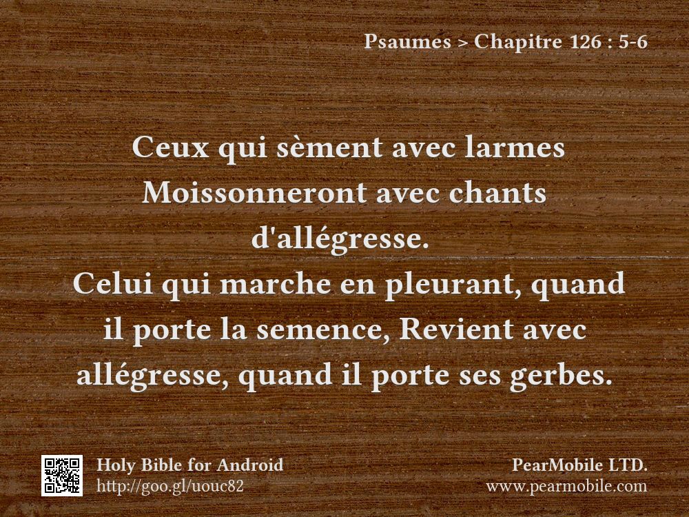 Psaumes, Chapitre 126:5-6